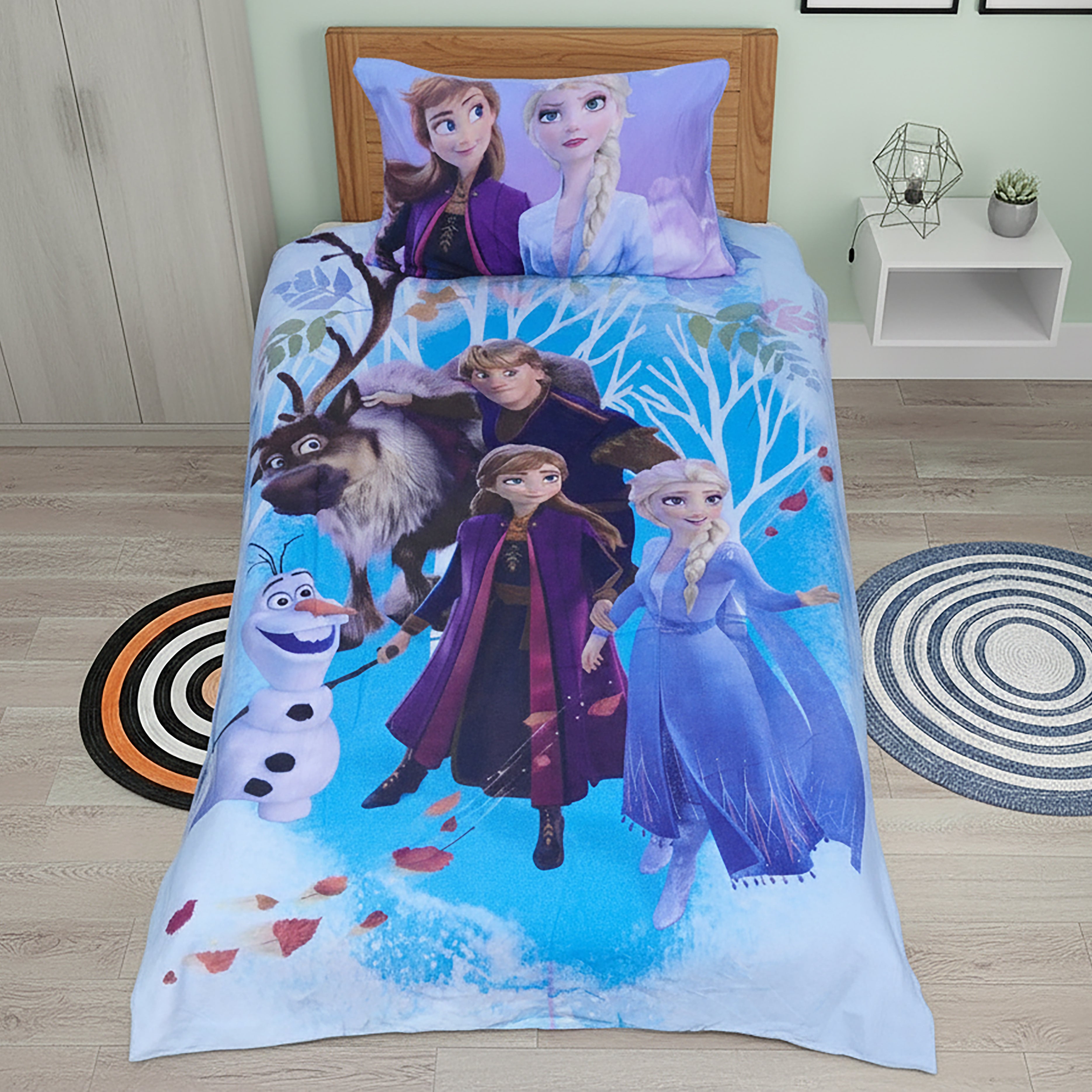 FROZEN - Luxury Soft  Exports Quality Kids Bedsheet - TA-KBS007