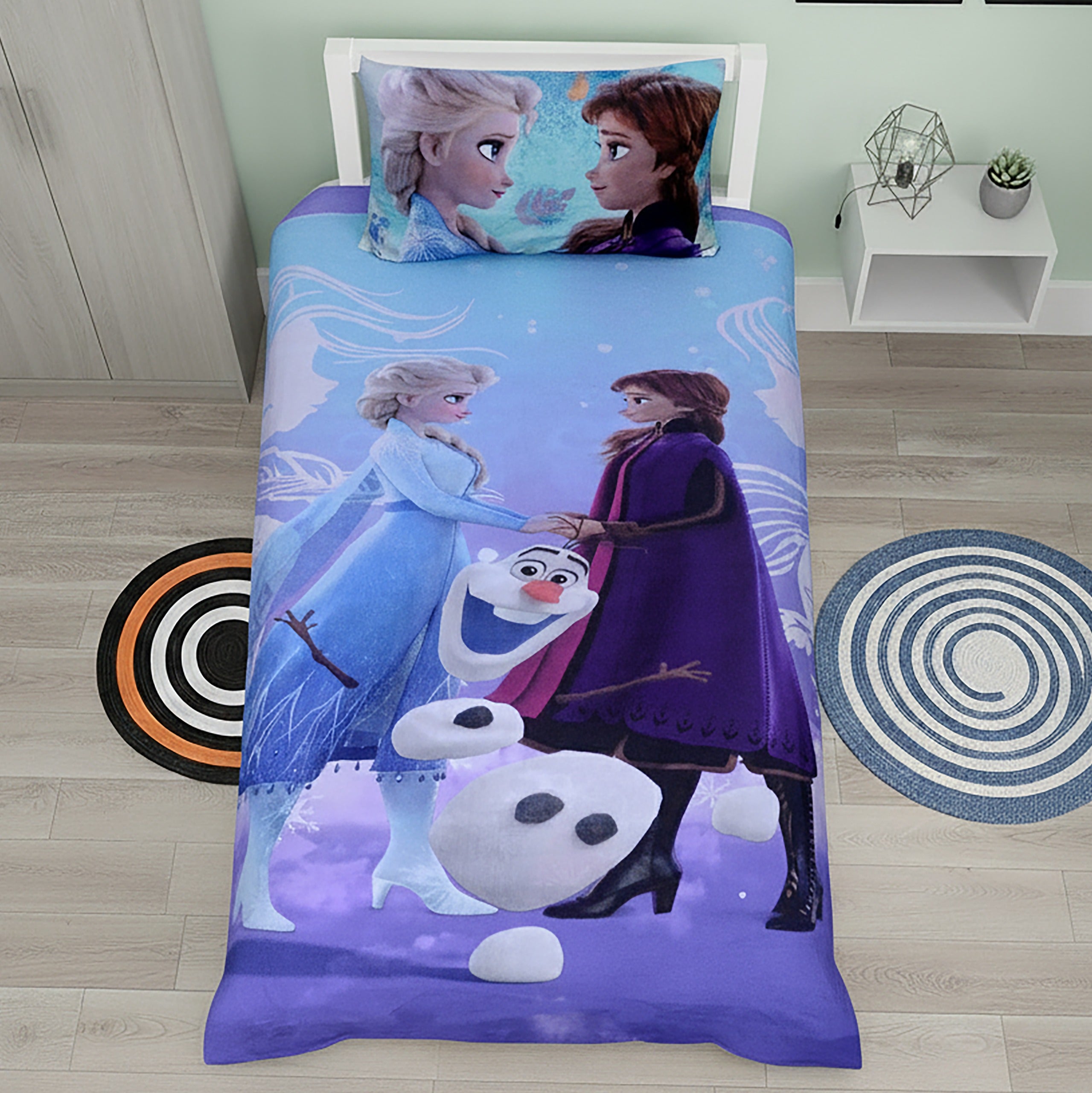 FROZEN - Luxury Soft  Exports Quality Kids Bedsheet - TA-KBS001