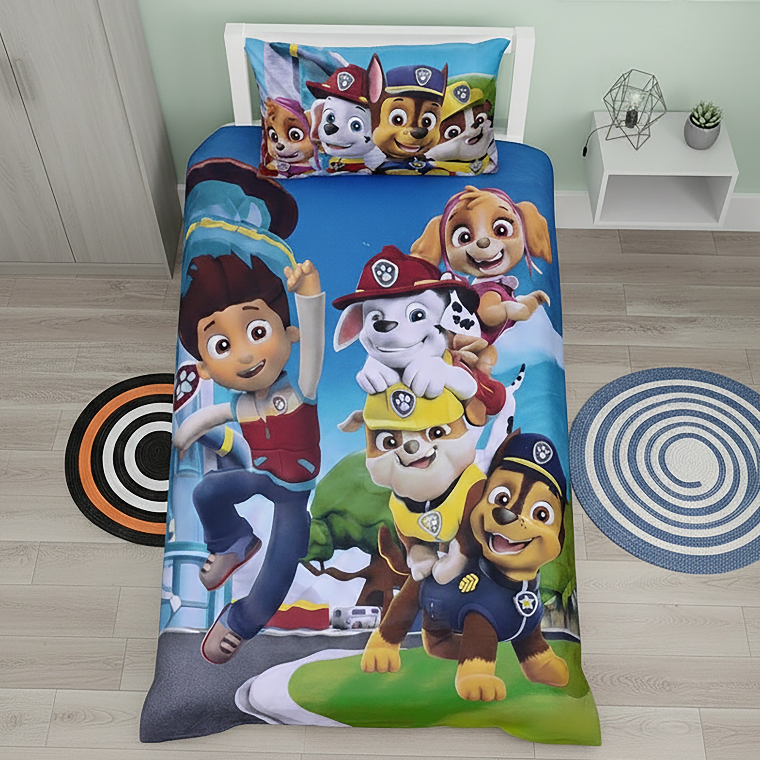 PAW PATROL - Luxury Soft  Exports Quality Kids Bedsheet - TA-KBS003